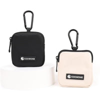 Dog Treat Pouch 2 PCS Waterproof Small Dog Treat Bag for Leash Hands Free Dog Walking Bag with Carabiner Dog Poop Bag Holder for Pet Puppy Travel or Outdoor Use Zipper Closure to Avoid Spilling